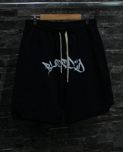 “Blooded” black shorts