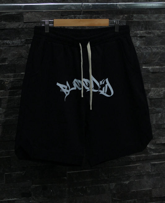 “Blooded” black shorts